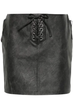 ROTATE Logo-patch mini skirt