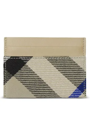 Burberry Checked leather cardholder