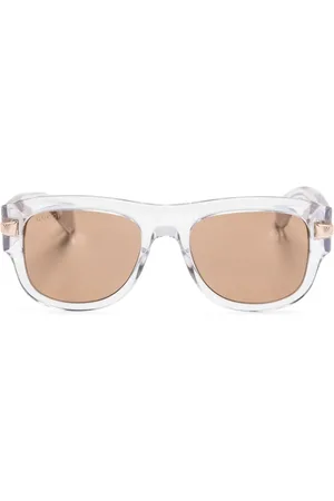 Gucci Logo-engraved square-frame sunglasses