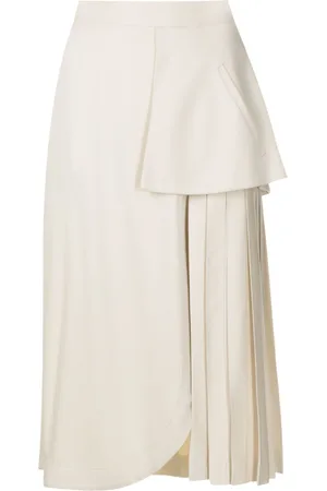MISCI High-waisted side-slit skirt
