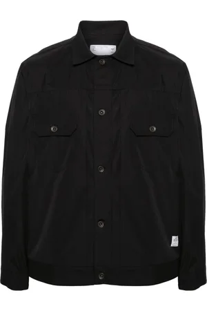 SACAI Poplin-texture shirt jacket
