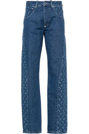 Marine Serre Deadstock straight-leg jeans