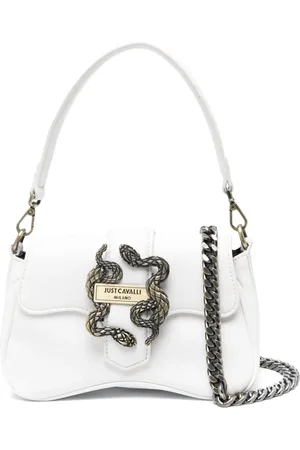 Roberto Cavalli Logo-plaque tote bag