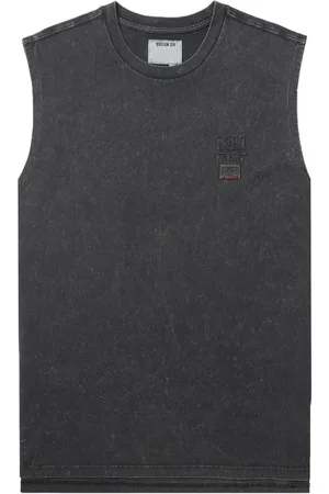 Musium Div. Slogan-print cotton vest
