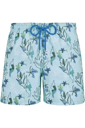 Vilebrequin Seaweed-embroidered swim shorts