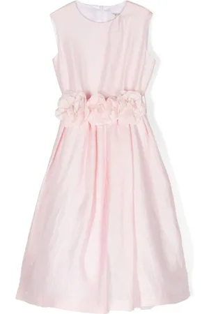 Il gufo Floral-appliqu?? sleeveless dress