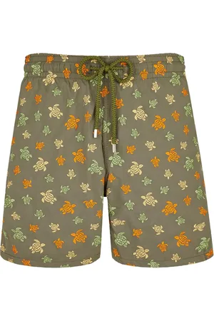 Vilebrequin Mistral turtle-embroidered swim shorts