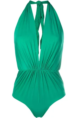 CLUBE BOSSA Deneuve gathered-detail swimsuit
