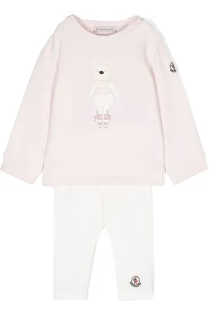 Moncler Logo-print cotton trousers set