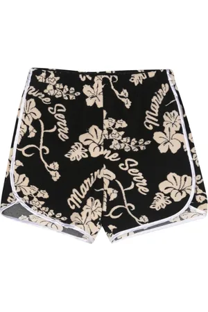 Marine Serre Jacquard towelling shorts