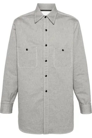 Maison Margiela Pointed-collar cotton shirt