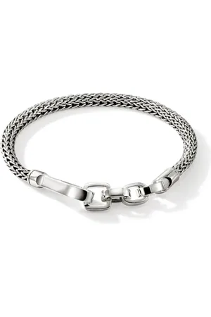 John Hardy Sterling wheat-chain hook bracelet
