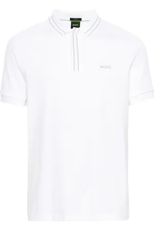HUGO BOSS Logo-print cotton polo shirt