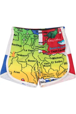 Marine Serre Jacquard towelling shorts