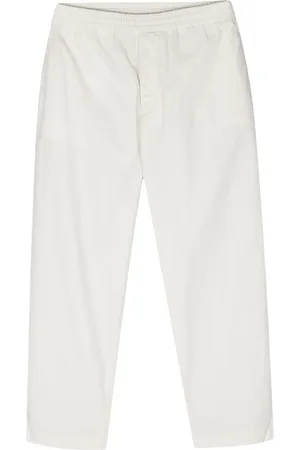 OFFICINE GENERALE Elasticated-waist tapered trousers