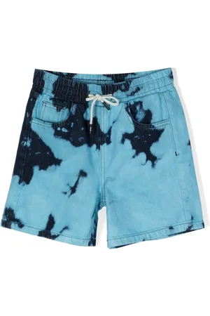 Msgm Bleached denim shorts