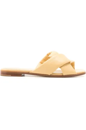 Salvatore Ferragamo Origami knot-detail leather slides