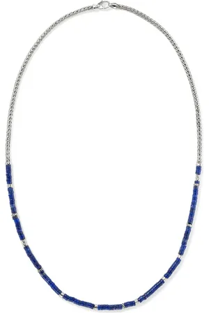 John Hardy Sterling silver lapis lazuli heishi necklace