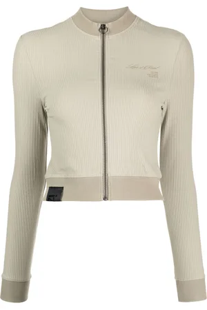 Izzue Slogan-print ribbed cardigan