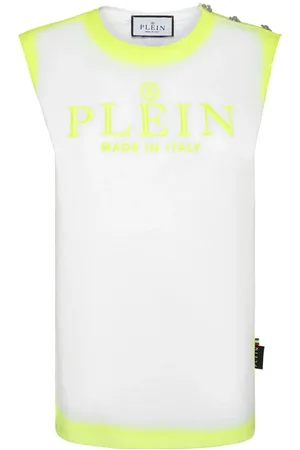 Philipp Plein Logo-embroidered cotton tank top