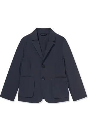 Emporio Armani Kids button-fastening long-sleeve blazer - Blue