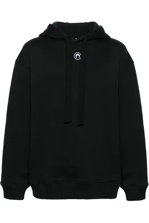 Marine Serre Calendars-print organic cotton hoodie