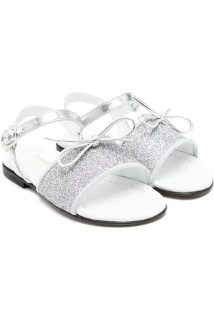 MONTELPARE TRADITION Glitter-detail leather sandals