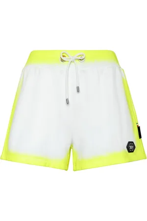 Philipp Plein Logo-patch cotton blend shorts