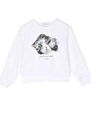 Calvin Klein Crystal graphic-print sweatshirt
