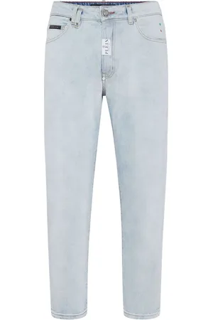 Philipp Plein Mid-rise cropped jeans