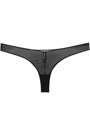 MAISON CLOSE Semi-sheer draped thong