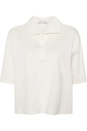 Moncler Logo-patch jersey polo shirt
