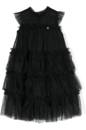 MONNALISA Ruffled tulle dress