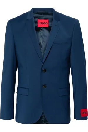 HUGO BOSS Single-breasted wool-blend blazer