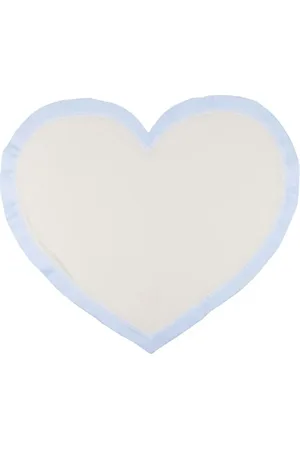 LA STUPENDERIA Heart waffle-knit blanket