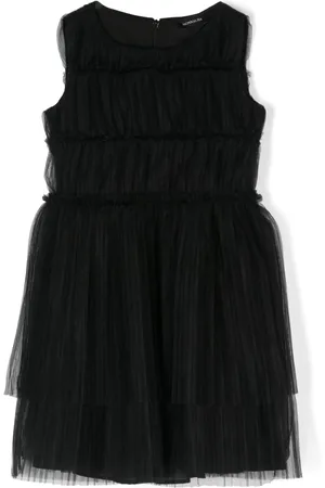 MONNALISA Sleeveless tiered tulle dress