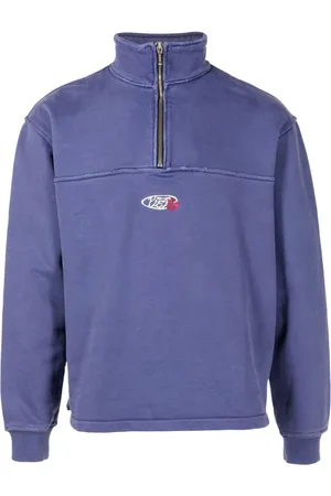 PIET Logo-embroidered half-zip sweatshirt