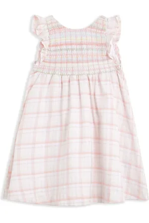 Tartine Et Chocolat Checkered smocked midi dress