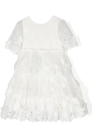 Tartine Et Chocolat Layered floral-lace dress