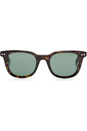 Montblanc Tortoiseshell square-frame sunglasses