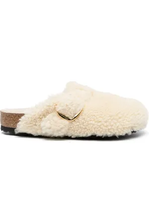 Birkenstock Boston buckled platform mules