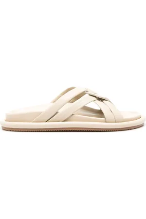 Moncler Bell interwoven-straps slides