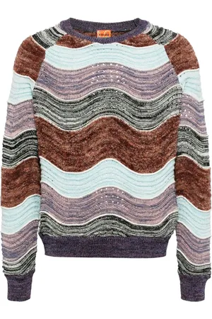 Vitelli Peacock-knit jumper