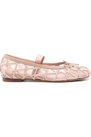 VALENTINO GARAVANI Toile Iconographe ballerina shoes