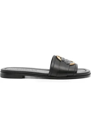 Moncler Bell leather slides
