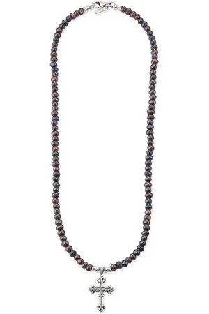 EMANUELE BICOCCHI Avelli Cross pearl necklace