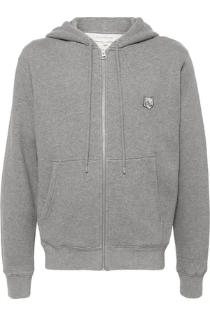 Maison Kitsuné Bold Fox Head-patch zip-up hoodie