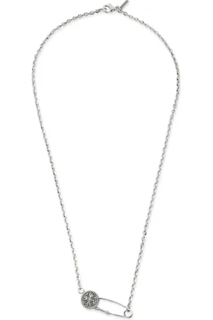 Emanuele Bicocchi EB Crest pearl necklace - Silver