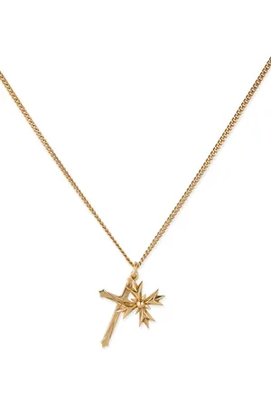 EMANUELE BICOCCHI Crest and cross necklace