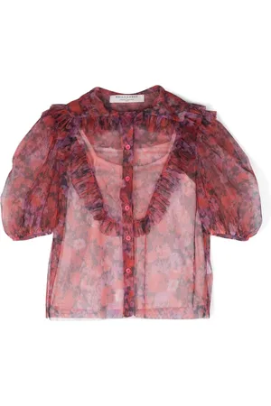PHILOSOPHY DI LORENZO SERAFINI Ruffled semi-sheer blouse